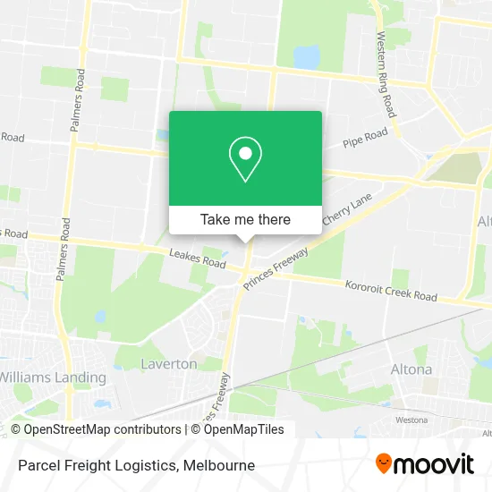 Mapa Parcel Freight Logistics