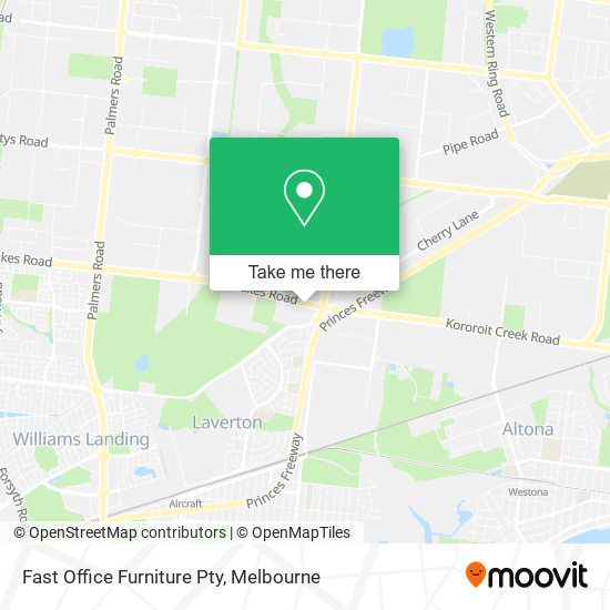 Fast Office Furniture Pty map