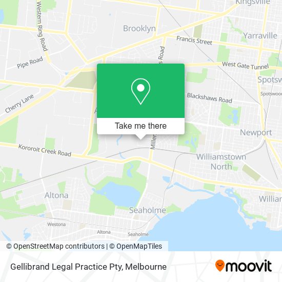 Gellibrand Legal Practice Pty map