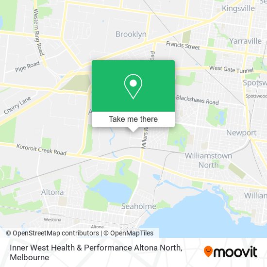 Inner West Health & Performance Altona North map