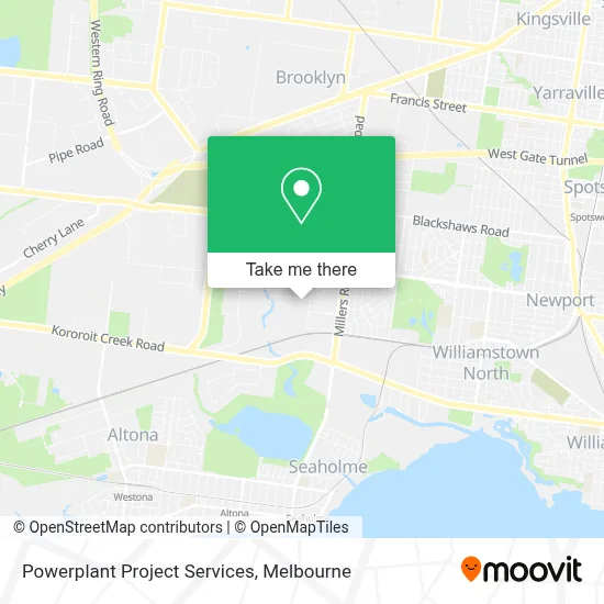 Powerplant Project Services map