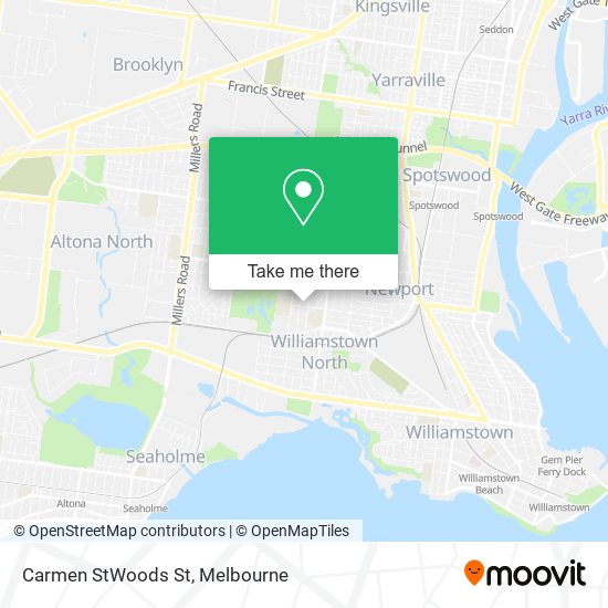 Carmen StWoods St map