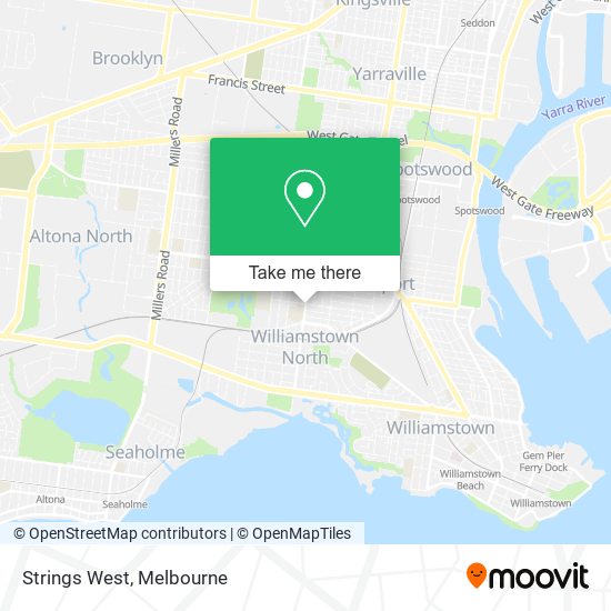 Strings West map