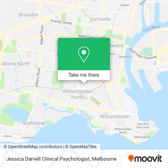 Jessica Darvell Clinical Psychologist map