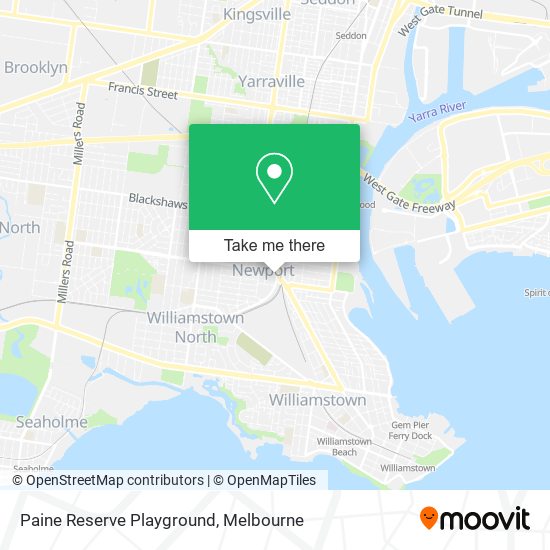 Paine Reserve Playground map