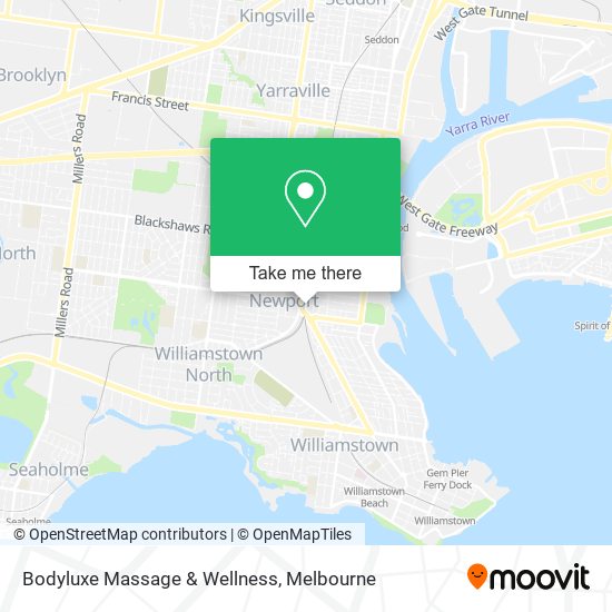 Bodyluxe Massage & Wellness map