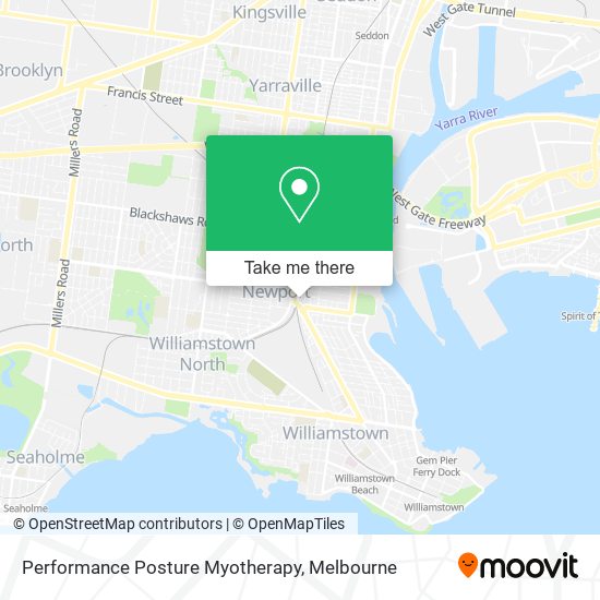 Performance Posture Myotherapy map