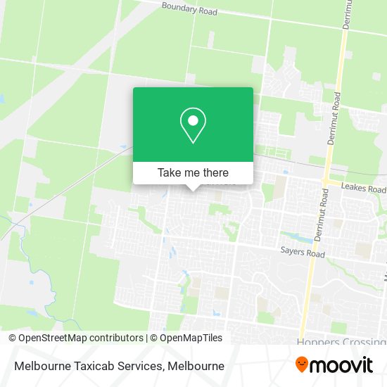 Melbourne Taxicab Services map