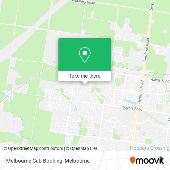 Melbourne Cab Booking map