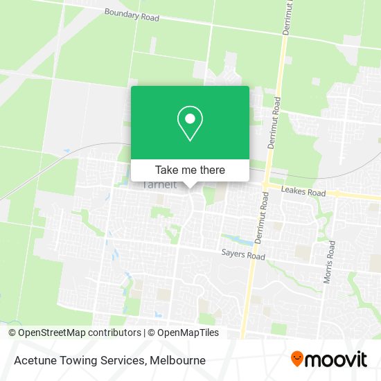 Acetune Towing Services map