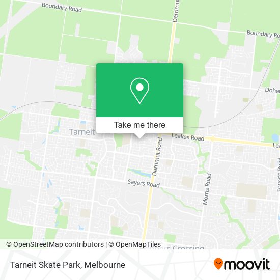 Tarneit Skate Park map
