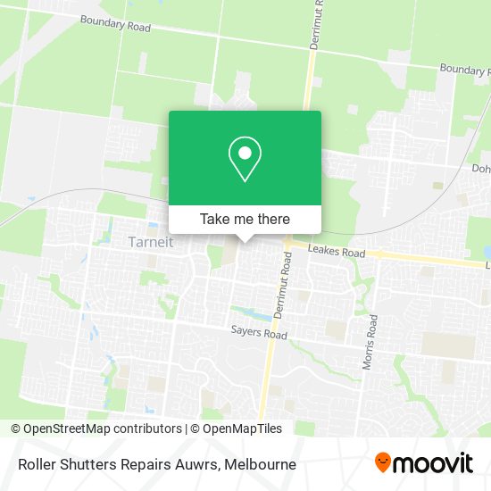 Roller Shutters Repairs Auwrs map