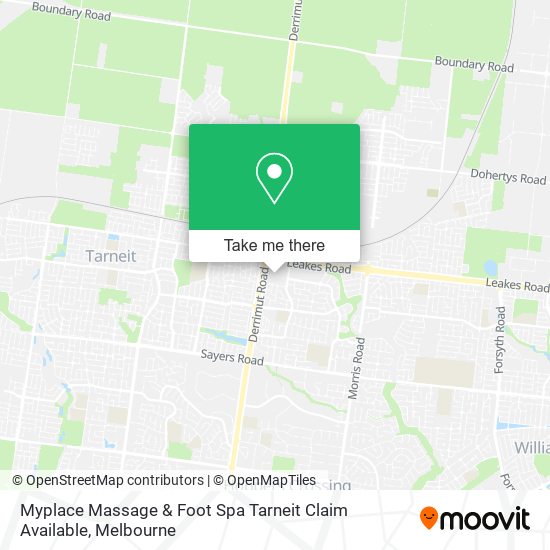 Myplace Massage & Foot Spa Tarneit Claim Available map