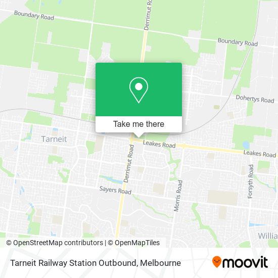 Tarneit Railway Station Outbound map