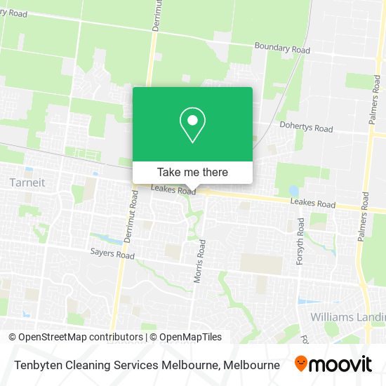 Tenbyten Cleaning Services Melbourne map
