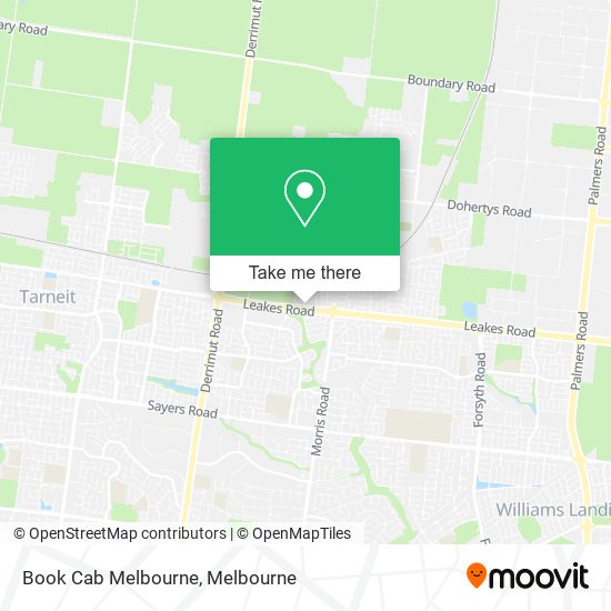 Book Cab Melbourne map