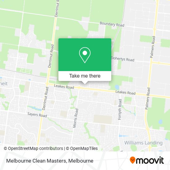 Mapa Melbourne Clean Masters