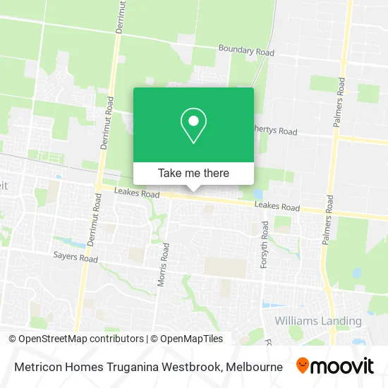 Metricon Homes Truganina Westbrook map