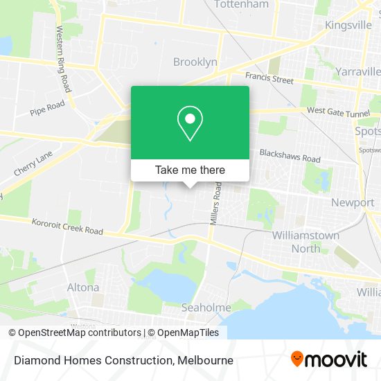 Diamond Homes Construction map