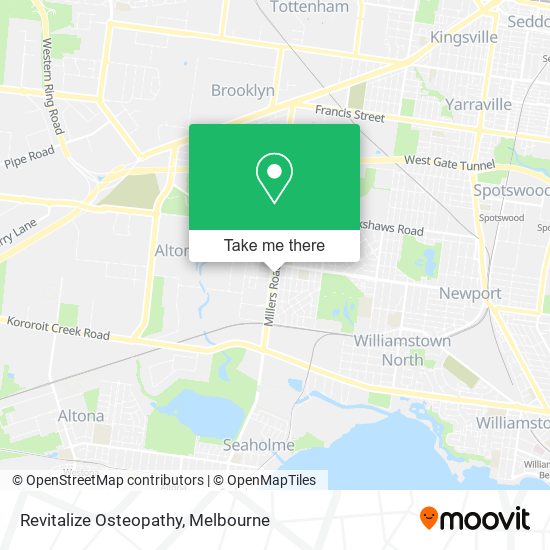 Revitalize Osteopathy map