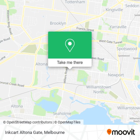 Inkcart Altona Gate map