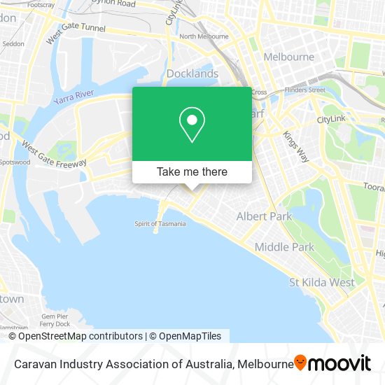 Caravan Industry Association of Australia map