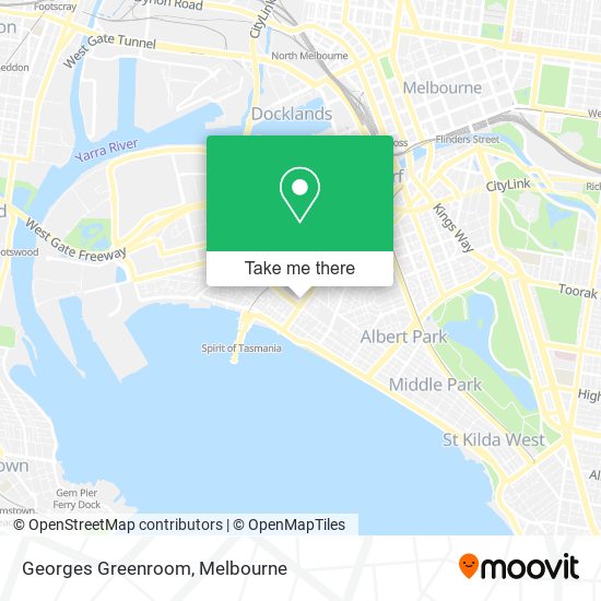 Georges Greenroom map