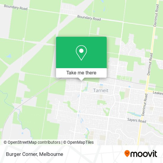 Burger Corner map