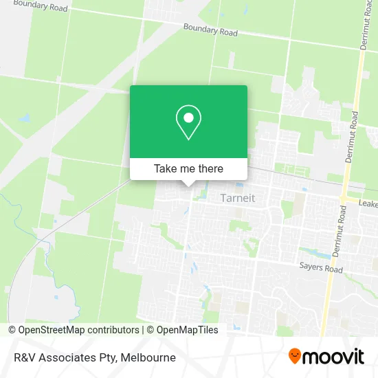 R&V Associates Pty map