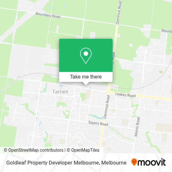 Mapa Goldleaf Property Developer Melbourne