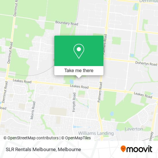 SLR Rentals Melbourne map