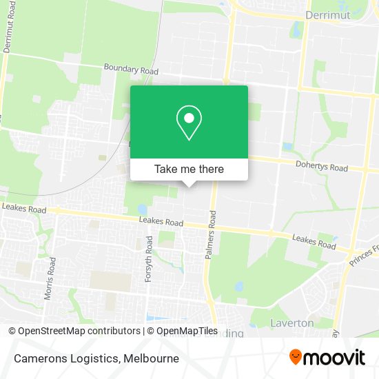 Camerons Logistics map