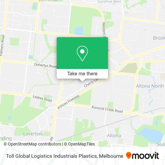 Toll Global Logistics Industrials Plastics map