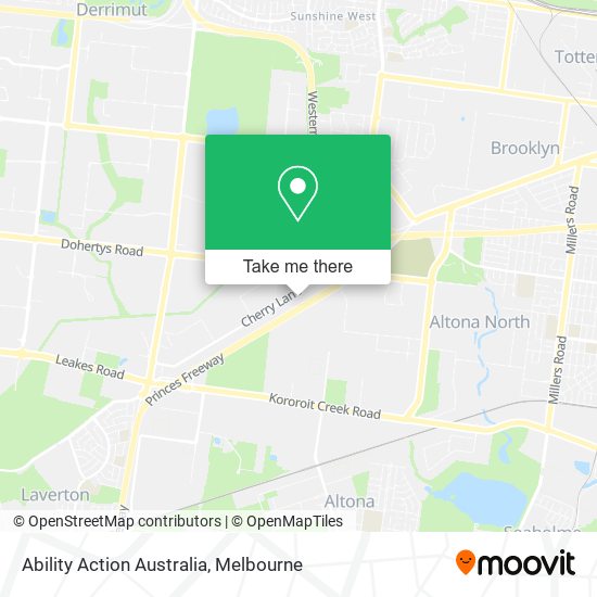 Ability Action Australia map