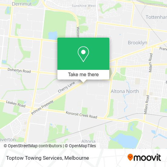 Mapa Toptow Towing Services