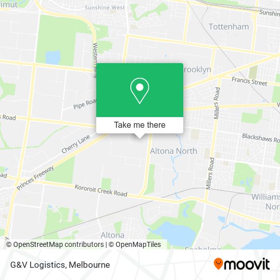 G&V Logistics map