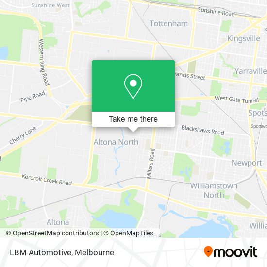 LBM Automotive map