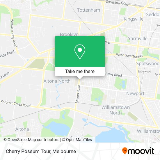 Cherry Possum Tour map