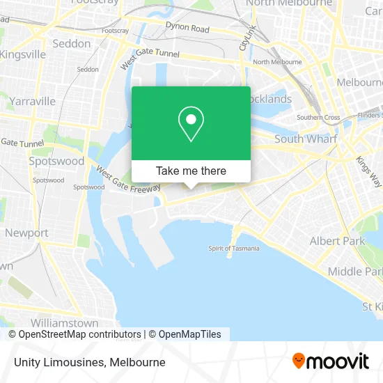 Mapa Unity Limousines