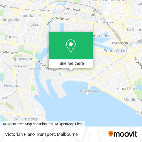 Victorian Piano Transport map