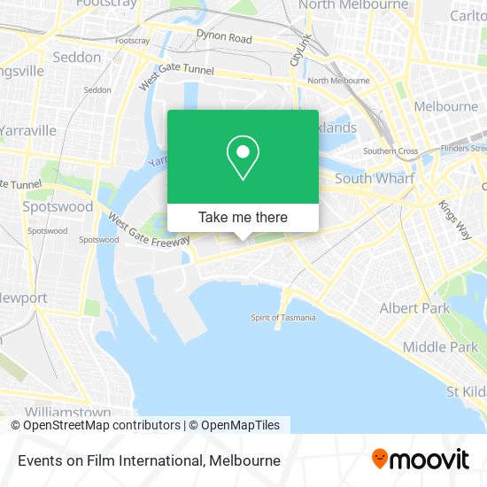 Events on Film International map