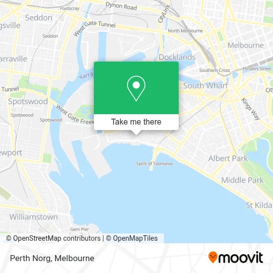 Mapa Perth Norg