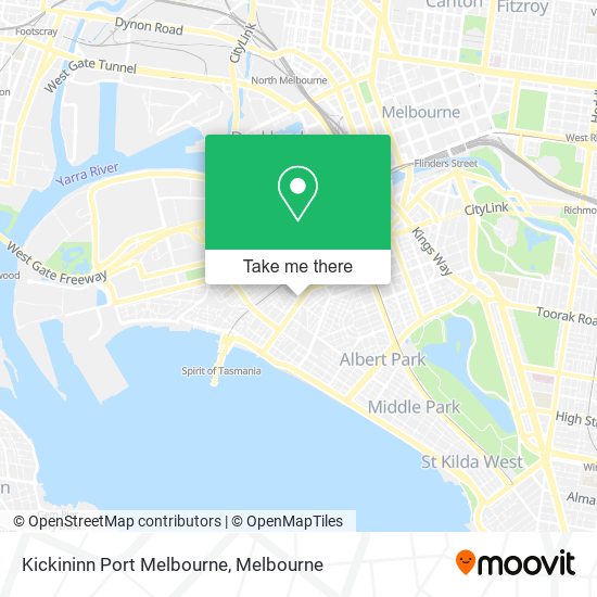 Kickininn Port Melbourne map