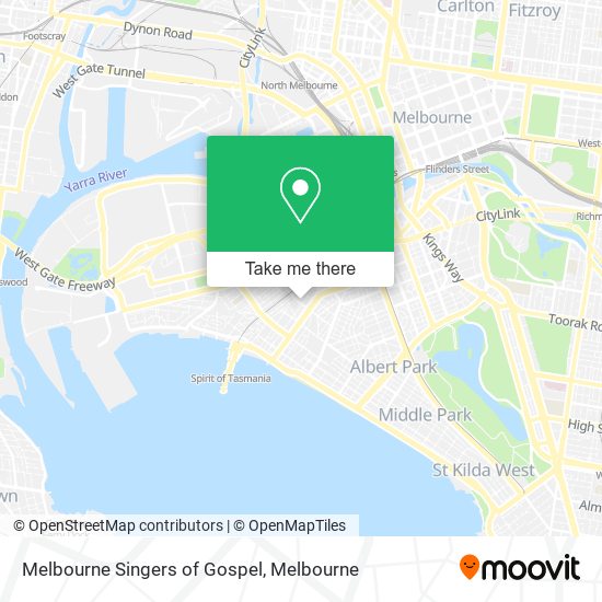 Melbourne Singers of Gospel map