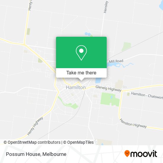 Mapa Possum House