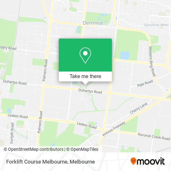 Forklift Course Melbourne map