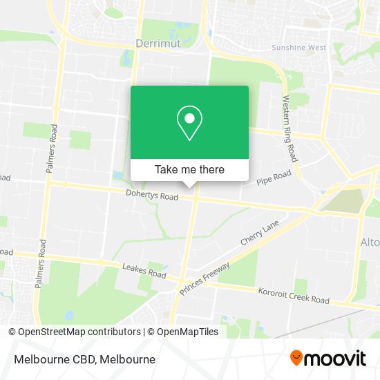 Melbourne CBD map