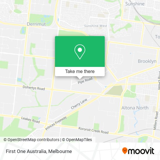 First One Australia map