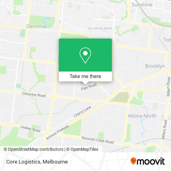 Core Logistics map