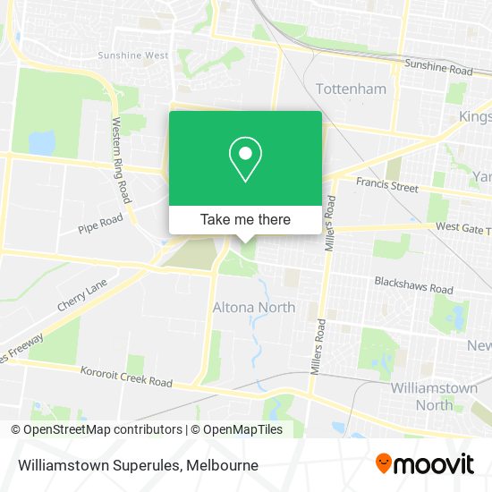 Williamstown Superules map